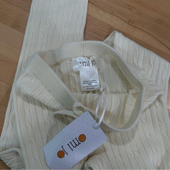Well Dressed Wolf Omi Jo Ballet Sweater Leggings Cream size Large - Picture 6 of 7